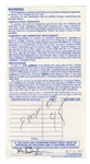 Bob Dylan Twice-Signed United States Customs Card Rare “Robert Dylan” Signature JSA