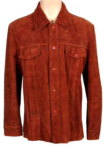 Elvis Presley Circa 1960s Owned and Worn Rust Suede Jacket