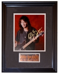 Eddie Van Halen Hot Rod, Signed Guitar, File Copy of Title and Autographs 