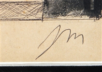 The Doors Jim Morrison Cat On a Hot Tin Roof 1962 Set Design Painting JSA