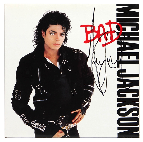 Michael Jackson Signed "Bad" Album JSA