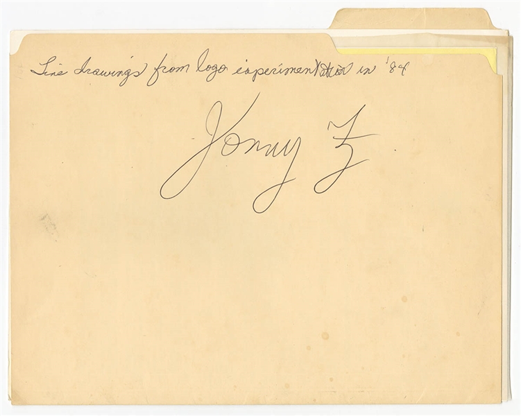 Jonny Zs Metallica Original Logo Artwork Archive with Signed and Handwritten Folder