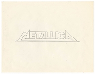 Jonny Z's Metallica Original Logo Artwork Archive with Signed and Handwritten Folder