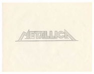 Jonny Z's Metallica Original Logo Artwork Archive with Signed and Handwritten Folder
