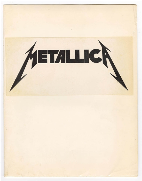 Jonny Zs Original Signed Metallica Mock-Up Press Kit