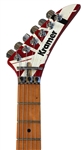 Eddie Van Halen Personally Owned, Signed and Heavily Stage Played Custom 1986 Kramer Striped Guitar