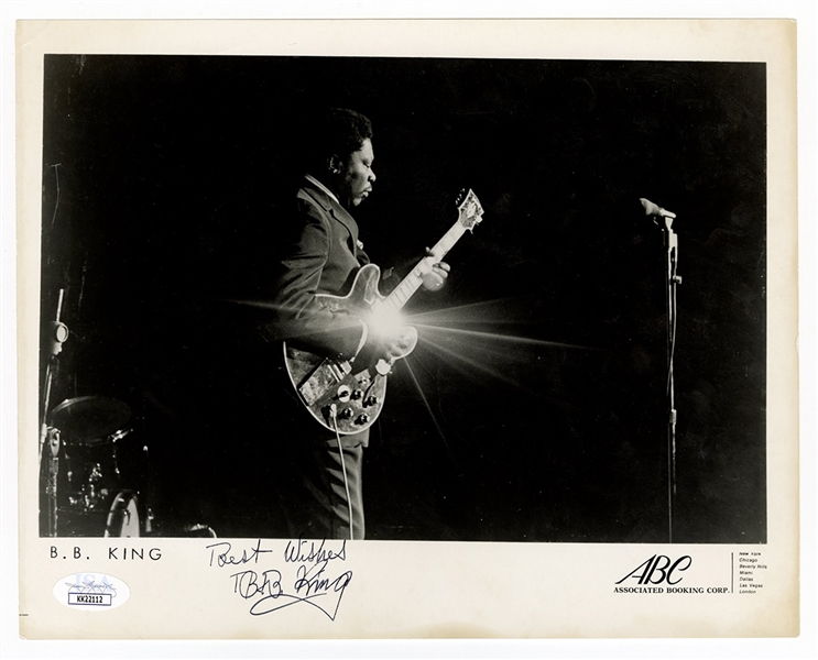 B.B. King Signed Photograph JSA