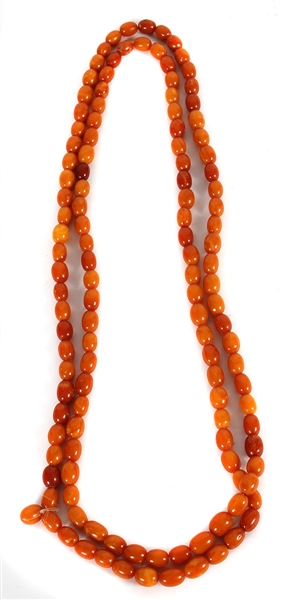 Janis Joplin Owned & Worn Amber Toned Beaded Necklace