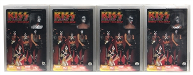 Rare 1978 KISS 12 Poseable Figures Boxed AFA Graded 80 NM (3) and 75 (1)