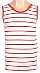 Tom Petty Owned & Worn Red and White Striped Tank Top