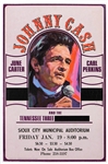Johnny Cash Circa 1970's Original Concert Poster