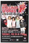 Rolling Stones "A Bigger Bang" Rio Concert Viewing Poster