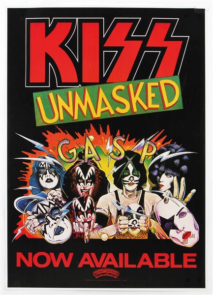 KISS "Unmasked" Original Album Promotion Poster