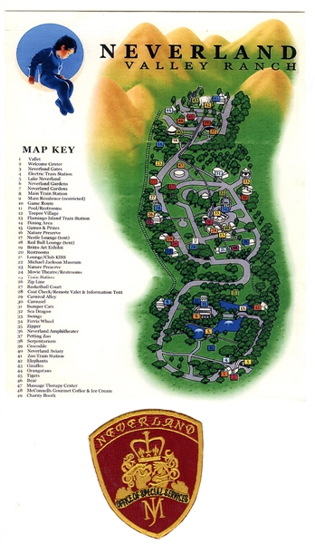 Michael Jackson Neverland Ranch Security Patch and Map