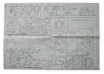Def Leppard Rick Allen Original Wiring Diagram for 1986 Return Drumkit