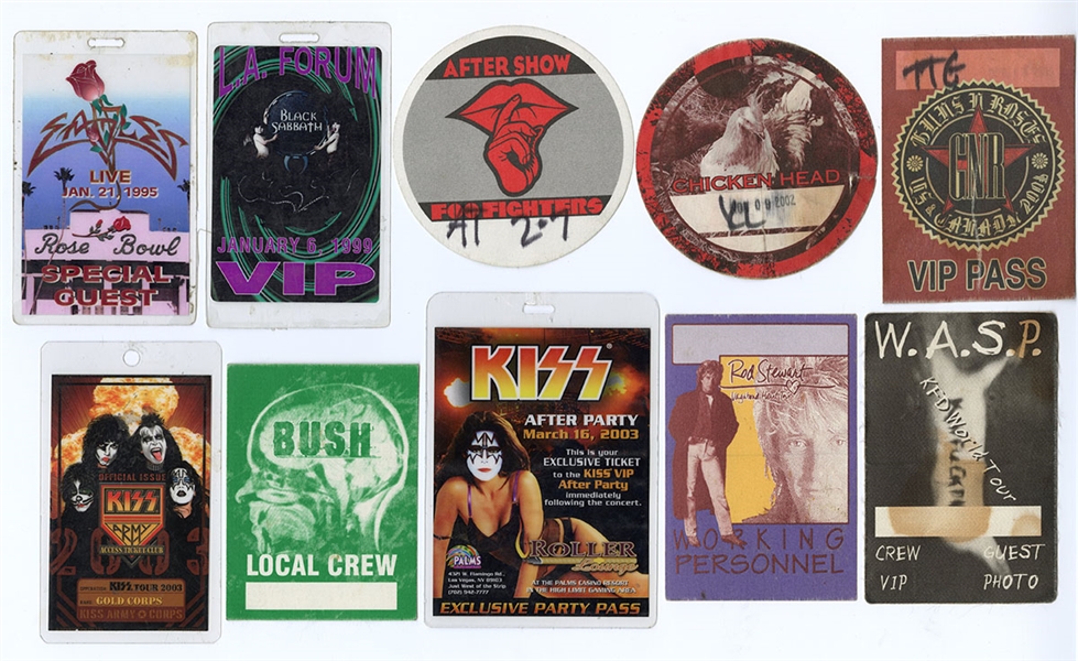 Collection of Vintage VIP Passes
