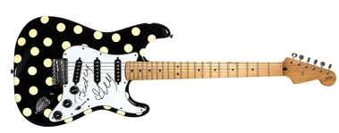 Buddy Guy Owned and Signed Signature Model Polka Dot Fender Stratocaster Guitar