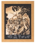 Metallica Band Four Horsemen Signed Limited Edition Lithograph