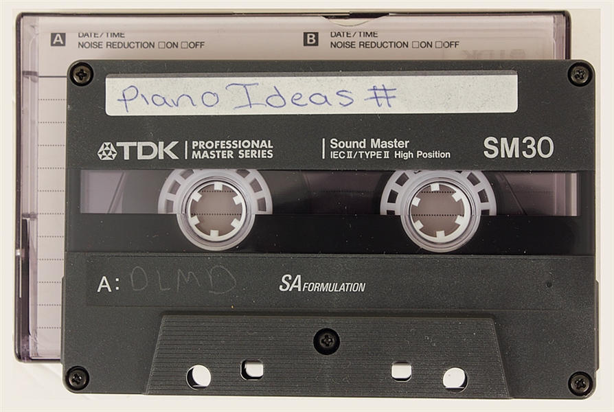 Michael Jackson Personal Piano Ideas Cassette Tape Recording