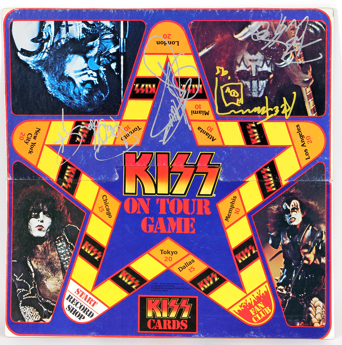 kiss on tour board game