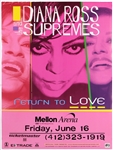 Diana Ross and The Supremes Original Recalled Concert Poster