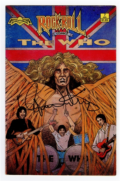 The Who Roger Daltrey Signed Rock N Roll Comic Book JSA