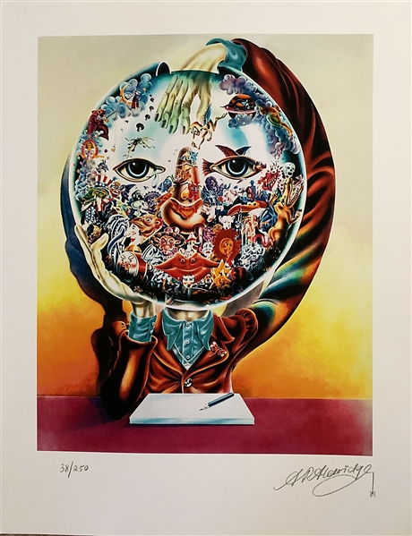 Beatles "Across the Universe" Original Limited Edition Artwork for "The Beatles Illustrated Lyrics" Book Signed by Alan Aldridge