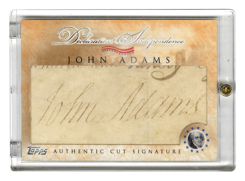 2006 Topps Signers of the Declaration of Independence John Adams 1 of 1