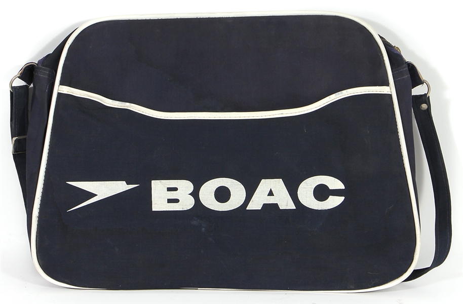 George Harrison Owned & Used BOAC Travel Bag