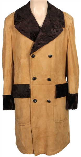 Elvis Presley Owned and Worn "Superfly" Suede Trench Coat