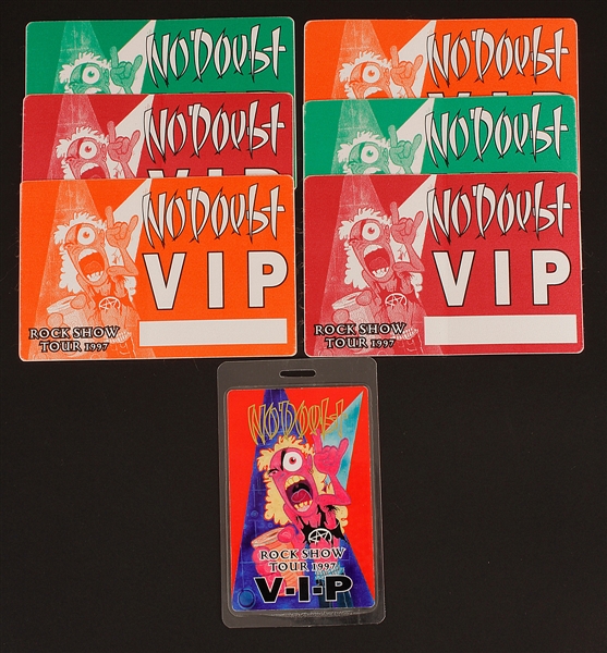 No Doubt 1997 Rock Show Tour VIP Backstage Pass Collection