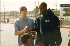 Kobe Bryant 11/3/1996 Debut Game Worn and Signed Sneakers with Debut Ticket MEARS