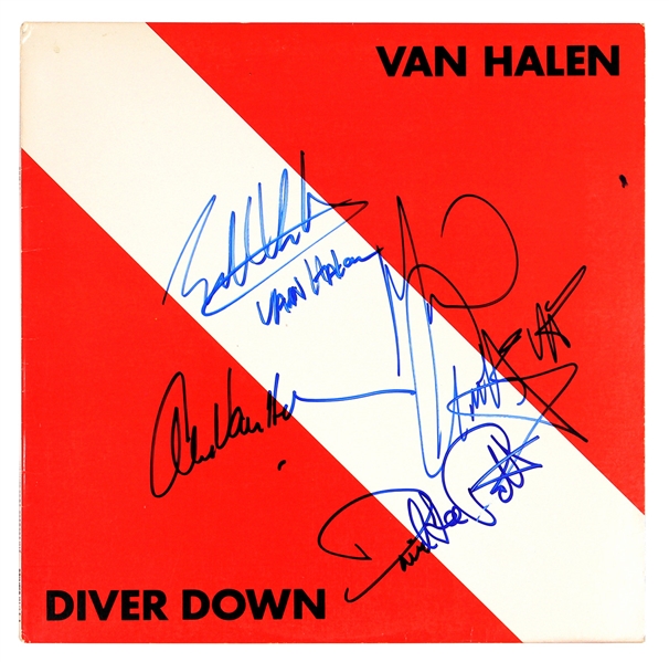 Van Halen Signed "Diver Down" Album JSA