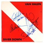 Van Halen Signed "Diver Down" Album JSA