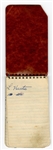 Shoeless Joe Jackson Owned and Handwritten Notebook Beckett