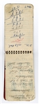 Shoeless Joe Jackson Owned and Handwritten Notebook Beckett