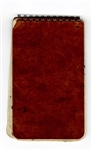 Shoeless Joe Jackson Owned and Handwritten Notebook Beckett