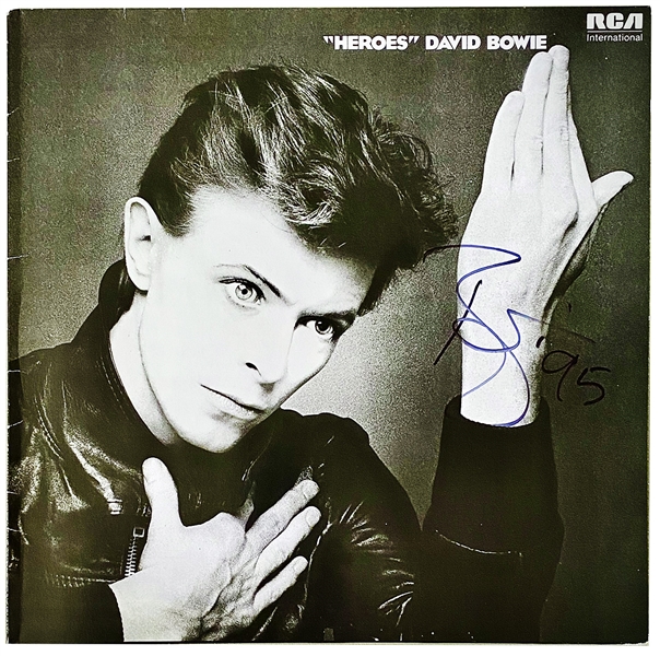 David Bowie Signed "Heroes" Album David Bowie Autographs LOA