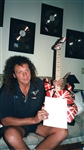 Eddie Van Halen Owned & Stage Played Custom 1984 Kramer Stryped Guitar for 5150 Tour