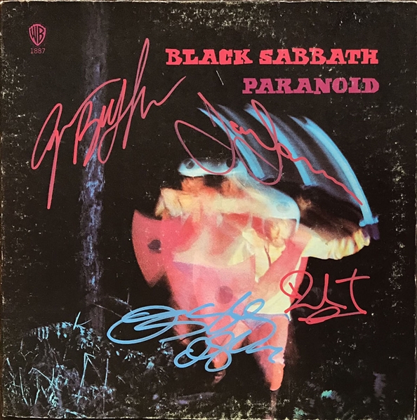 Black Sabbath Band Signed "Paranoid" Album REAL