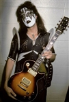Ace Frehley Owned & Stage Played 1973 Tobacco Burst Les Paul Deluxe First Ever KISS Guitar Converted To “Blackie” Ace Frehley LOA