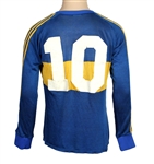 Diego Maradona Historic Multiple Match Worn & Signed Boca Juniors Jersey 7/26/1981 MEARS & JSA