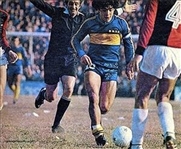 Diego Maradona Historic Multiple Match Worn & Signed Boca Juniors Jersey 7/26/1981 MEARS & JSA