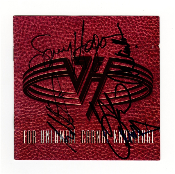 Van Halen Band Signed “For Unlawful Carnal Knowledge” CD JSA