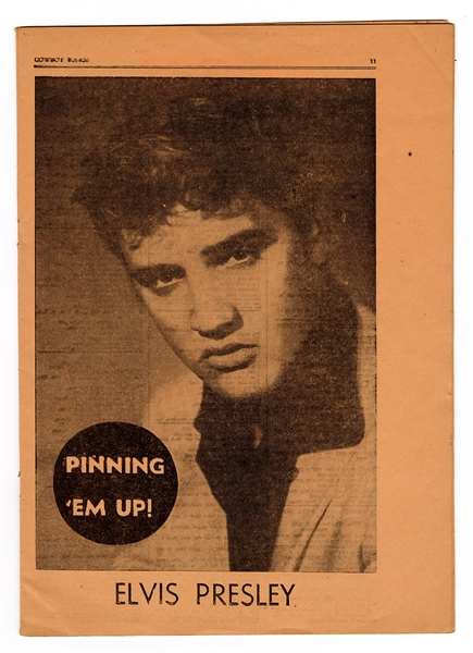 Elvis Presley January, 1956 “Cowboy Songs” Pinup