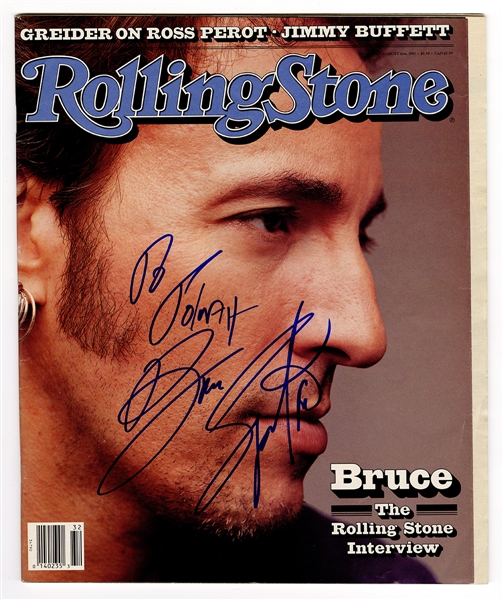 Bruce Springsteen Signed Rolling Stone Magazine JSA