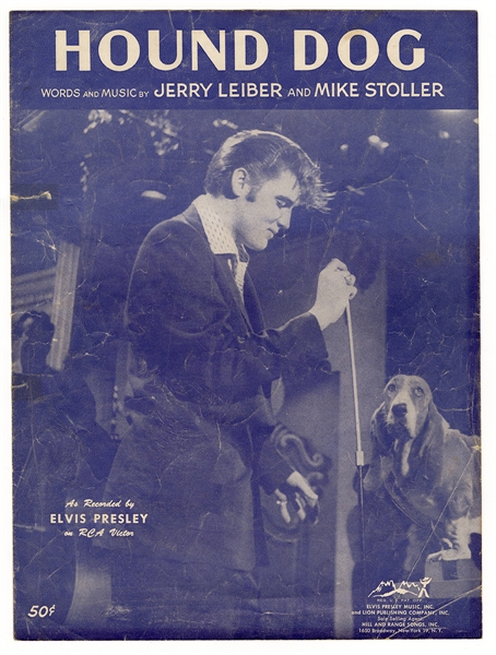 Elvis Presley Original Vintage "Hound Dog" Sheet Music