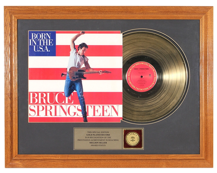 Bruce Springsteen “Born in the U.S.A.” Original In-House Record Award