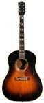 Keith Richards Owned, Heavily Stage Played & Gun Shot Gibson 1952 SJ Southern Jumbo Sunburst Acoustic Guitar