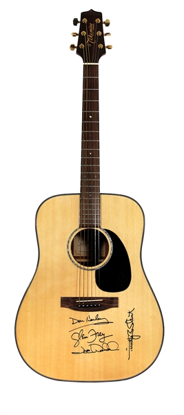 Eagles Band Signed Takamine Acoustic Guitar JSA